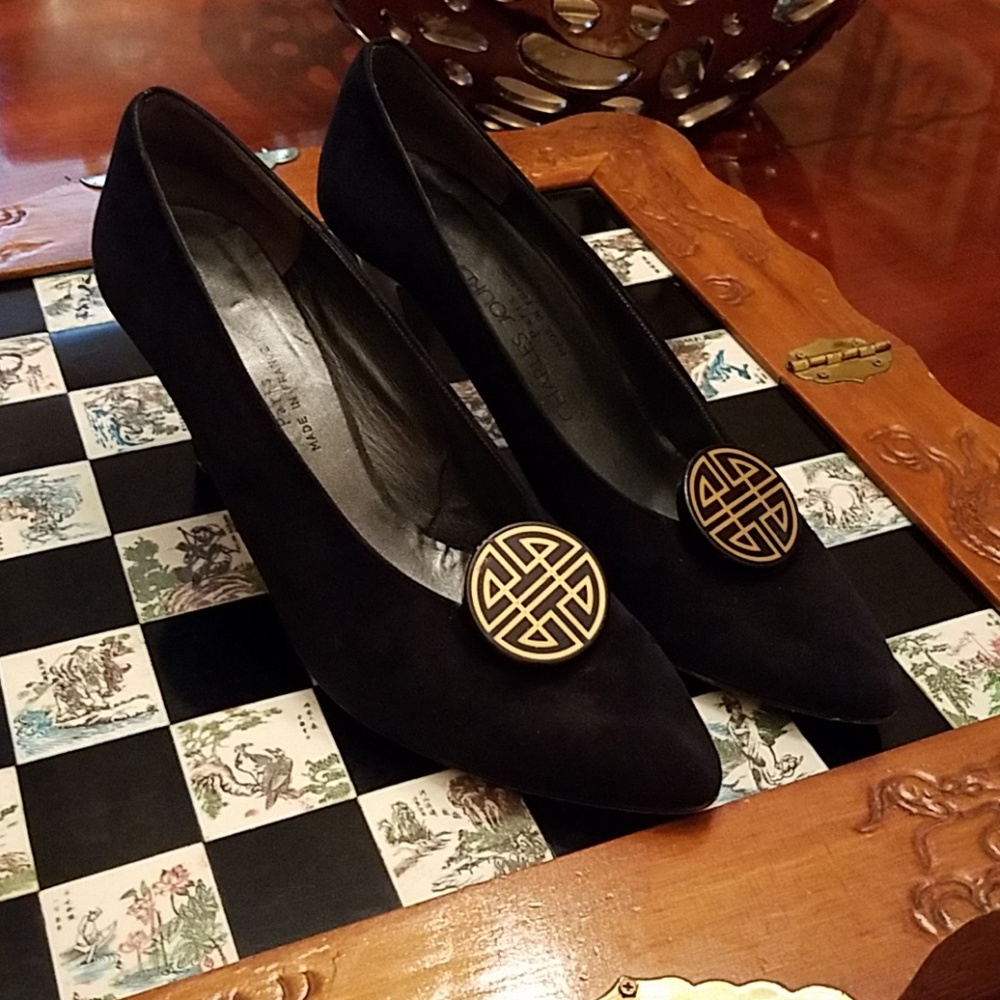 VINTAGE Charles Jourdan Paris Suede pumps size 9B